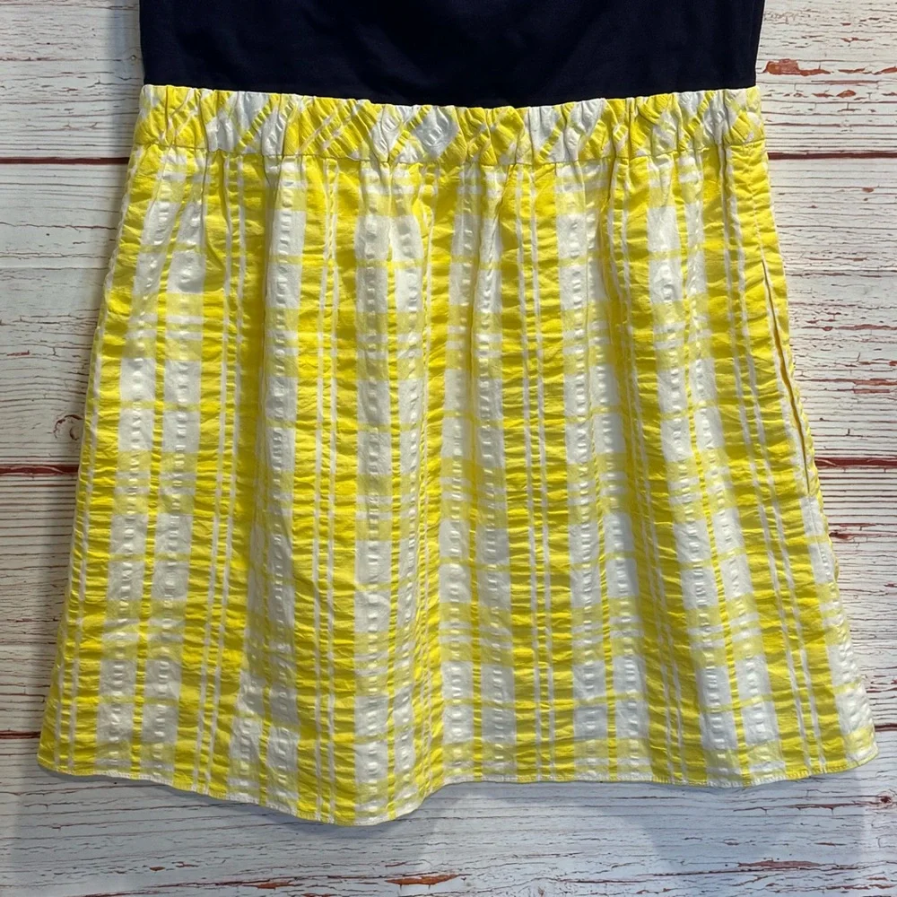NWT Lilly Pulitzer Esmeralda Dress in Starfruit Yellow Sucker For Plaid Sz L - Picture 11 of 16